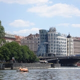 The controversial Dancing House, designed by Frank Gehry
