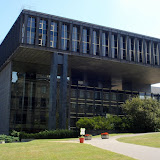 The hideous former communist Parliament building, now home to Radio Free Europe