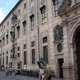The west side of the Residence Palace - the original building was severely damaged in WWII, and was rebuilt with most of the original architectural details missing