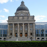 The Bavarian State Chancellery on the east end of the Hofgarten