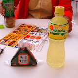 Final snack - onigiri and lemon water before getting on the plane back to the US Final snack - onigiri and lemon water before getting on the plane back to the US
