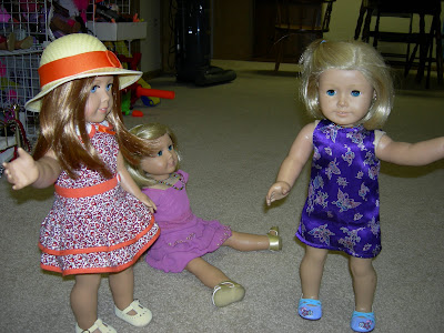 Kit modeling her tea party dress!!!