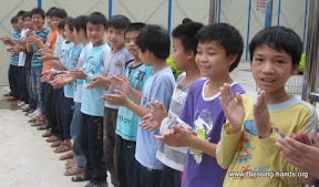 Students welcome Blessing Hands