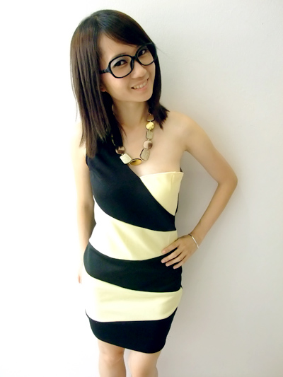 Yellow Asymmetrical Bandage