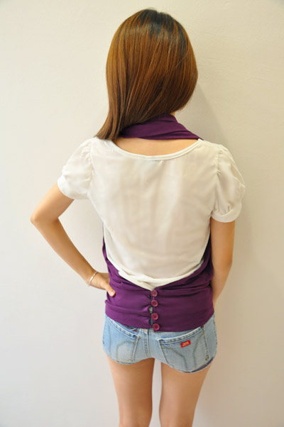 Purple Wrap Vest