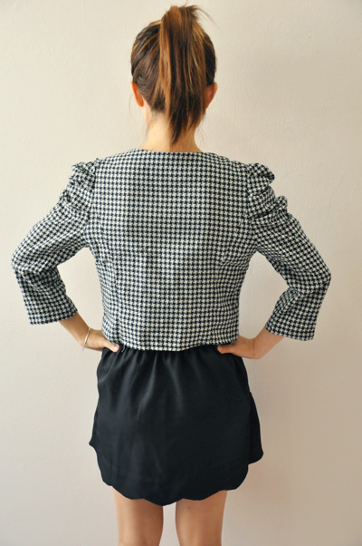 Black Checker Estee Jacket