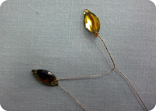 step 2: Twist wire about 3/4