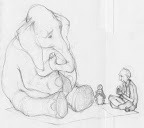 Then tightens the sketch at the proper size of the book cover.