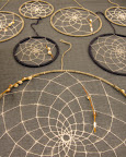 Give the gift of sweet dreams and sweet smelling drawers with Stephanie’s dream catchers and cedar sachets (next image).