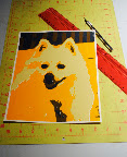 Trimming the edges of the selected print. Trimming the edges of the selected print.