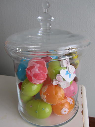 Decorated plastic eggs by Sarah C.