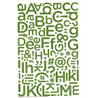 Glitter alphabet stickers Glitter alphabet stickers