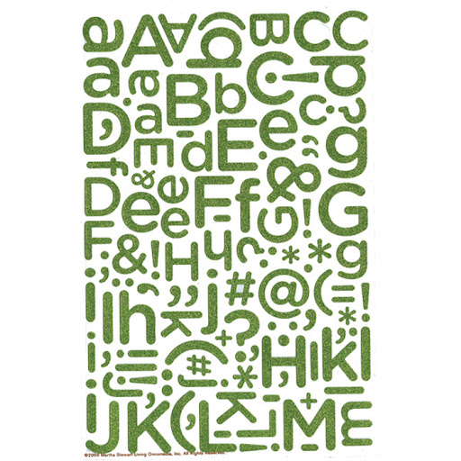 Glitter alphabet stickers Glitter alphabet stickers