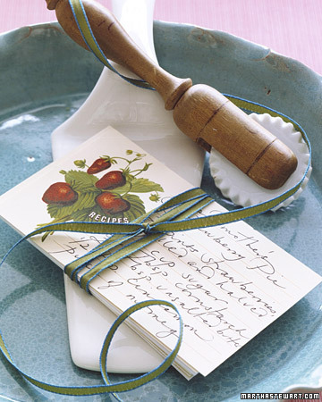 Recipe card clip art