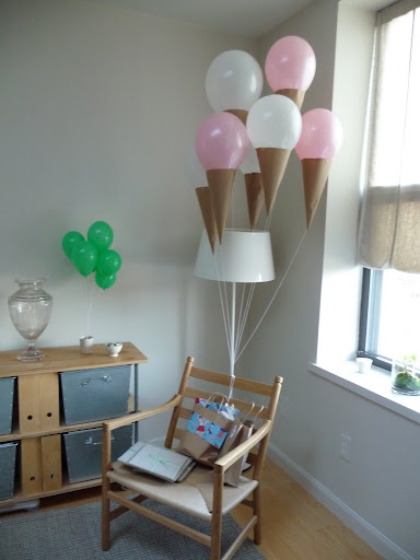 More ice cream!  This party was a baby shower- with a 
