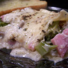 Ham and Broccoli White Lasagna