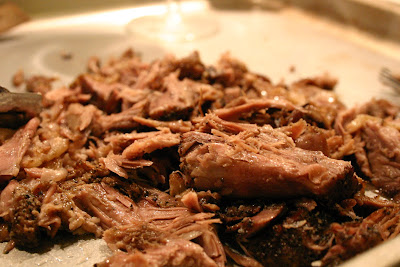 Lamb after braising.