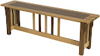 Corbel Mission Bench, Border Top, Mixed Wood