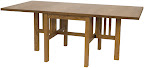 70 x 42 Gateleg Mission Table Shown in Medium Oak