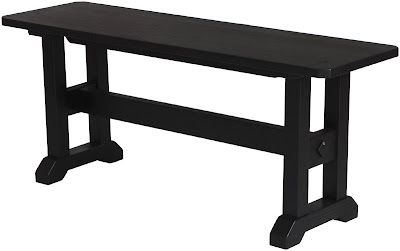 Trestle Bench, Midnight Oak