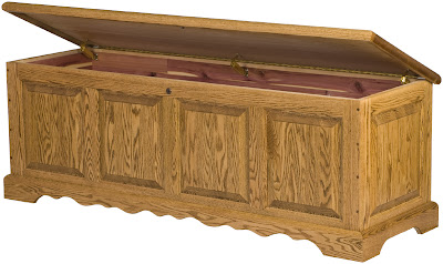Hope Chest Shown in Honey Oak