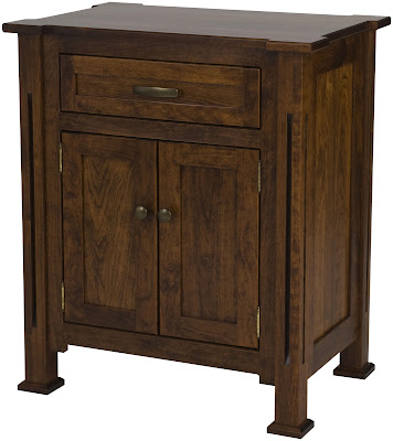 Sacramento Nightstand Shown in Blackened Oak