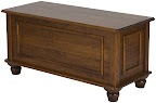 Lotus Cedar Chest Shown in Rustic Oak