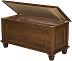 Lotus Cedar Chest Shown in Rustic Oak