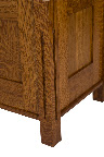 Sacramento Cedar Chest Shown in Mahogany Quarter Sawn Oak
