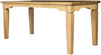 70 x 32 Harvest Dining Table in Natural Soft Maple