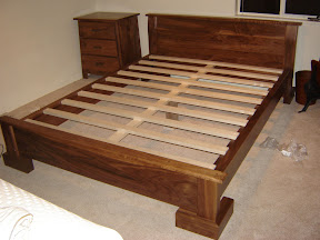 Sumatra Platform Bed in Natural Walnut