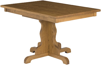 42 x 42 Colonial Dining Table in Rustic Oak