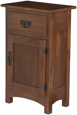 Davenport Nightstand Shown in Colonial Maple