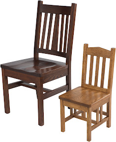 Kids Chair, Shown next to Eastern Dining Chair