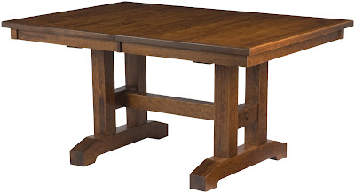 Trestle mission dining table