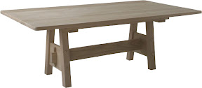 Geneva Conference Table in Unfinished Oak