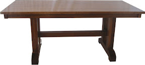 60 x 42 Horizon Table, Oak Hardwood, Mahogany Finish