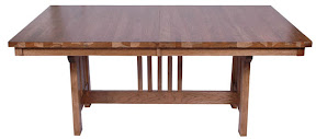 70 x 46 Eastern Dining Table, Hickory Hardwood, Sunset Finish