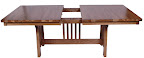 70 x 46 Western Dining Table, Hickory Hardwood, Sunset Finish
