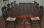 72 x 60 Woodland Dining Table, Quarter Sawn Oak Hardwood, Mahogany Finish