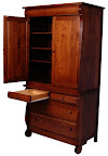 Classic Dresser, Quarter Sawn Oak Hardwood, Mahogany Finish