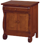 Classic Nightstand, Quarter Sawn Oak Hardwood, Antique Finish