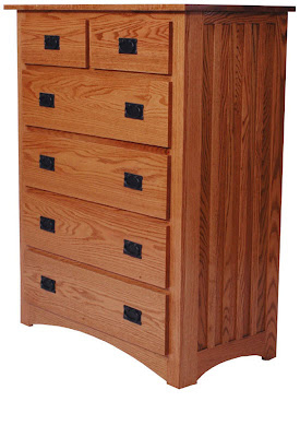Mission Dresser, Oak Hardwood, Medium Finish