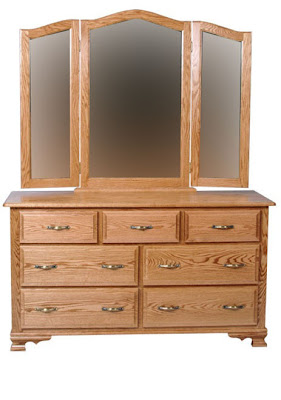 Prairie Dresser, Oak Hardwood, Medium Finish