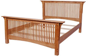 corbel mission bed frame
