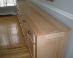 Cottonwood Kitchen Buffet, Hard Maple Hardwood, Natural Finish