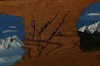 Original Original Ken Phillips painted hope chest signed by Sean Swarner entitled �Summits of Hope�