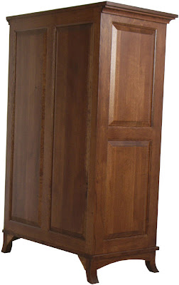 Glasgow Panel Dresser (Finished Rear Panel), Quarter Sawn Oak Hardwoood, Mahogany Finish