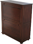 Lotus Dresser (shoe cabinet), Cherry Hardwood, Antique Finish