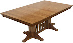 70 x 42 Woodland Dining Table, Oak Hardwood, Medium Finish